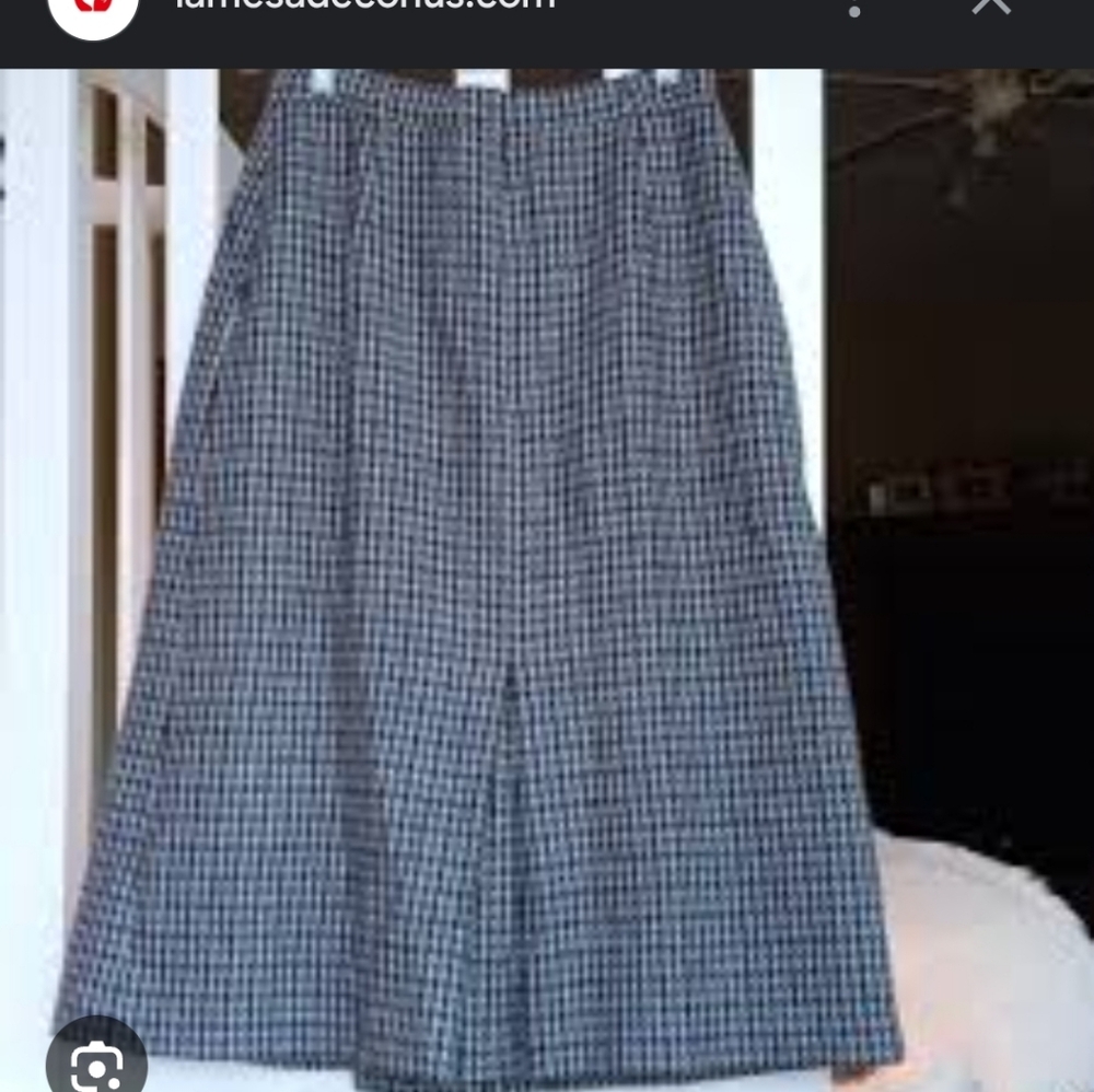 SALE Plaid Countryside Burberrys 100% Wool Long Skirt Made in England Size 2